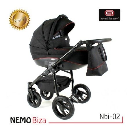 Wózek dziecięcy ADBOR NEMO 2w1 + Torba + Pokrowiec + Moskitiera (kolor: Biza Nbi-02)