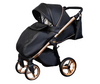 Wózek dziecięcy ADBOR LORETTO LUX STARS 3w1 + Torba + Pokrowiec + Moskitiera + Fotelik CAPRI (kolor: 05 - GONDOLA LUSTRZANA MIEDŹ)