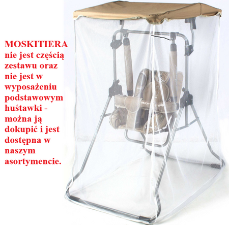 Huśtawka Stojąca Ogrodowa Domowa ADBOR N1 GOLD 3W1 LEŻACZEK kolor NG15