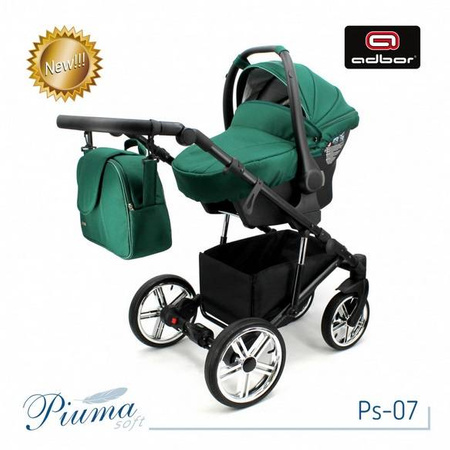 Wózek dziecięcy PIUMA 3w1 ULTRALEKKI + Torba + Pokrowiec + Moskitiera + Uchwyt na butelkę + Fotelik kolor: Ps-04