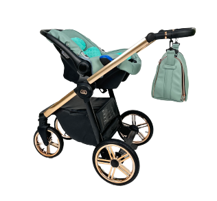 Wózek dziecięcy ADBOR OXV 3D PREMIUM 3w1 + Torba + Pokrowiec + Moskitiera + Fotelik COSMO ISOFIX (kolor: ECO-04)
