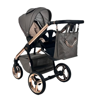 Wózek dziecięcy ADBOR OXV-3D 3w1 + Torba + Pokrowiec + Moskitiera + Uchwyt na butelkę + Fotelik Samochodowy (kolor: OXV-3D-01)