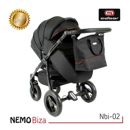 Wózek dziecięcy ADBOR NEMO 2w1 + Torba + Pokrowiec + Moskitiera (kolor: Lena-53)