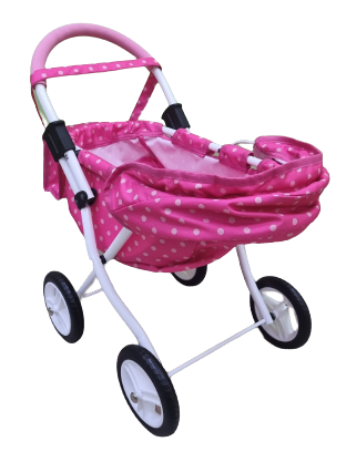 Wózek dla Lalek ADBOR MIKI Lalkowy Stelaż Classic + Torebka (kolor: Mi-01)