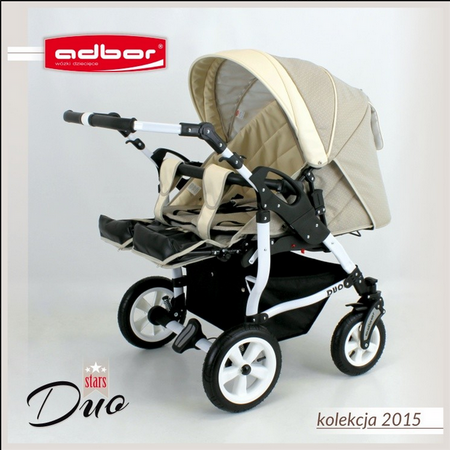 Wózek dziecięcy ADBOR OXV-3D 3w1 + Torba + Pokrowiec + Moskitiera + Uchwyt na butelkę + Fotelik Samochodowy (kolor: OXV-3D-01)