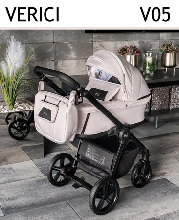 Wózek Dziecięcy Wielofunkcyjny Adbor Verici 2w1 Gondola Spacerówka + Torba + Pokrowiec + Moskitiera + Uchwyt na butelkę (kolor: V05)