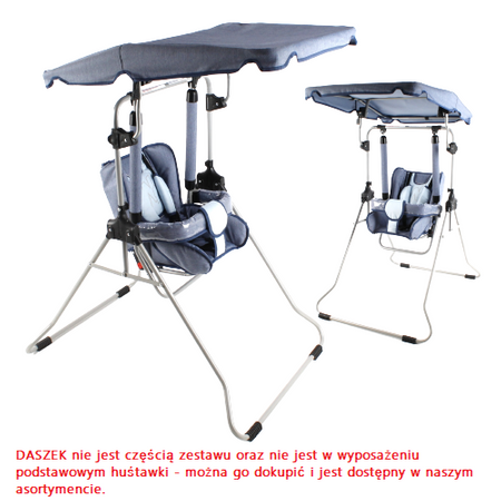 Huśtawka Stojąca Ogrodowa Domowa Solidna Adbor N1 3W1 Leżaczek kolor N-06