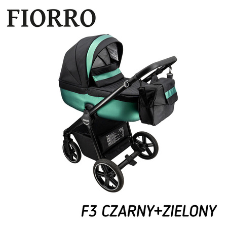 Wózek dziecięcy ADBOR FIORRO 3w1 + Torba + Pokrowiec + Moskitiera + Fotelik CAPRI (kolor: F3)