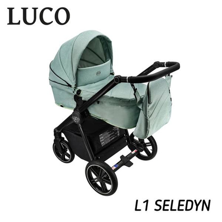 Wózek dziecięcy ADBOR LUCO 2w1 + Torba + Pokrowiec + Moskitiera (kolor: L1)