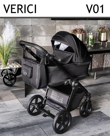 Wózek Dziecięcy Wielofunkcyjny Adbor Verici 2w1 Gondola Spacerówka + Torba + Pokrowiec + Moskitiera + Uchwyt na butelkę (kolor: V01)