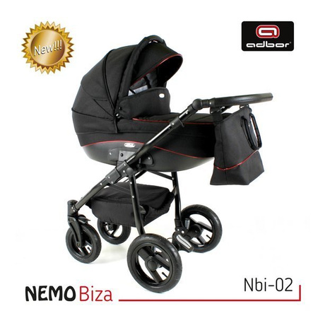 Wózek dziecięcy ADBOR NEMO 2w1 + Torba + Pokrowiec + Moskitiera (kolor: Lena-53)