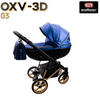 Wózek dziecięcy ADBOR OXV-3D 2w1 + Torba + Pokrowiec + Moskitiera + Uchwyt na butelkę (kolor: OXV-3D-03)