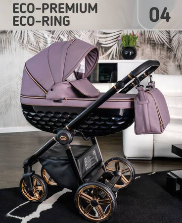 Wózek dziecięcy ADBOR OXV 3D PREMIUM 2w1 + Torba + Pokrowiec + Moskitiera (kolor: ECO-04)