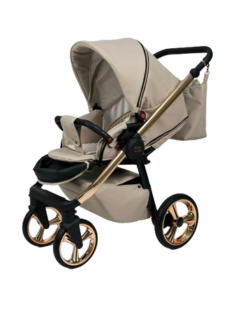 Wózek dziecięcy ADBOR LORETTO LUX STARS 3w1 + Torba + Pokrowiec + Moskitiera + Fotelik CAPRI (kolor: 21 - GONDOLA LUSTRZANA MIEDŹ)