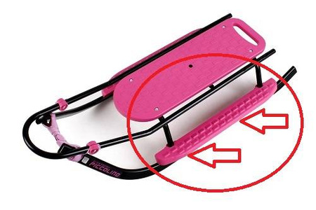 Podnóżki - zestaw 2 szt. do Sanek Adbor Piccolino i Lumo kolor: Różowy