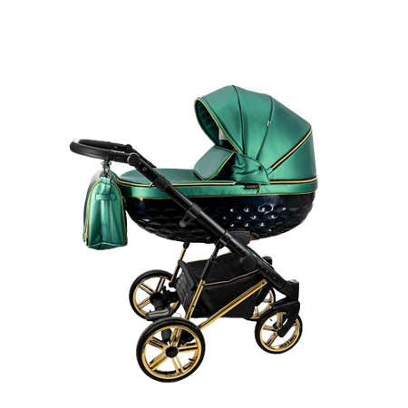 Wózek dziecięcy ADBOR OXV-3D 3w1 + Torba + Pokrowiec + Moskitiera + Uchwyt na butelkę + Fotelik COSMO ISOFIX (kolor: OXV-3D-04)