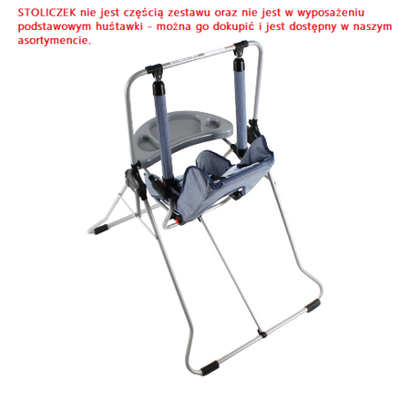 Huśtawka Stojąca Ogrodowa Domowa Solidna ADBOR N1 3W1 LEŻACZEK kolor N-08