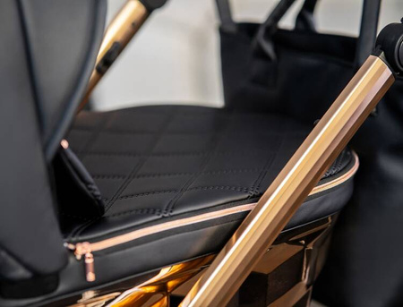 Wózek dziecięcy ADBOR LORETTO LUX STARS 2w1 + Torba + Pokrowiec + Moskitiera (kolor: 01 - GONDOLA LUSTRZANA MIEDŹ)