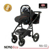 Wózek dziecięcy ADBOR NEMO 3w1 + Torba + Pokrowiec + Moskitiera + Fotelik Samochodowy (kolor: 88a)