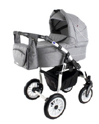 Wózek dziecięcy ZIPP 2w1 + Torba + Pokrowiec + Moskitiera (kolor:Len53)