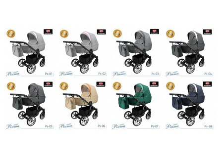 Wózek dziecięcy PIUMA 3w1 ULTRALEKKI + Torba + Pokrowiec + Moskitiera + Uchwyt na butelkę + Fotelik kolor: Ps-04