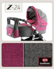 Wózek dziecięcy ZIPP 2w1 + Torba + Pokrowiec + Moskitiera (kolor:Z-24)