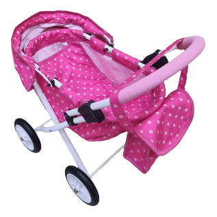 Wózek lalkowy ADBOR LILY Stelaż Classic + Torebka + Koszyk (kolor: Lc-09)