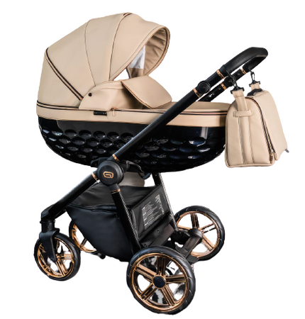 Wózek dziecięcy ADBOR OXV 3D PREMIUM 3w1 + Torba + Pokrowiec + Moskitiera + Fotelik CAPRI (kolor: ECO-02)