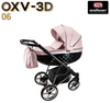 Wózek dziecięcy ADBOR OXV-3D 3w1 + Torba + Pokrowiec + Moskitiera + Uchwyt na butelkę + Fotelik Samochodowy (kolor: OXV-3D-06)