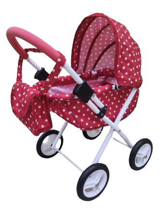 Wózek dla Lalek ADBOR MIKI Lalkowy Stelaż Classic + Torebka (kolor: Mi-02)