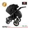 Wózek dziecięcy ADBOR NEMO 2w1 + Torba + Pokrowiec + Moskitiera (kolor: Lena-53)