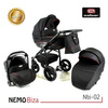 Wózek dziecięcy ADBOR NEMO 3w1 + Torba + Pokrowiec + Moskitiera + Fotelik Samochodowy (kolor: 88a)