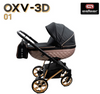 Wózek dziecięcy ADBOR OXV-3D 2w1 + Torba + Pokrowiec + Moskitiera + Uchwyt na butelkę (kolor: OXV-3D-01)