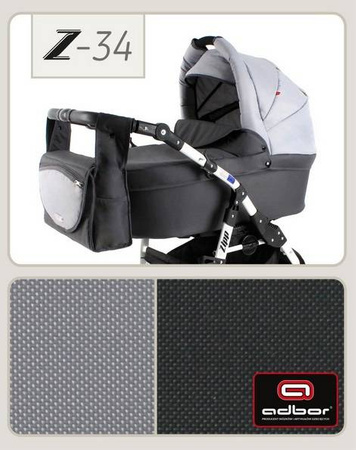 Wózek dziecięcy ZIPP 2w1 + Torba + Pokrowiec + Moskitiera (kolor:Z-34)