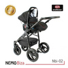 Wózek dziecięcy ADBOR NEMO 3w1 + Torba + Pokrowiec + Moskitiera + Fotelik Samochodowy (kolor: ST-19)