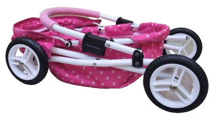 Wózek lalkowy ADBOR LILY Stelaż Classic + Torebka + Koszyk (kolor: Lc-09)