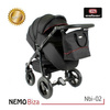 Wózek dziecięcy ADBOR NEMO 2w1 + Torba + Pokrowiec + Moskitiera (kolor: ST-18)
