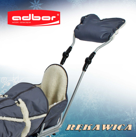 Rękawica - mufka do sanek Piccolino Adbor kolor: Czerwony