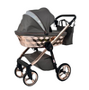 Wózek dziecięcy ADBOR LORETTO LUX STARS 2w1 + Torba + Pokrowiec + Moskitiera (kolor: 22 - GONDOLA LUSTRZANA MIEDŹ)