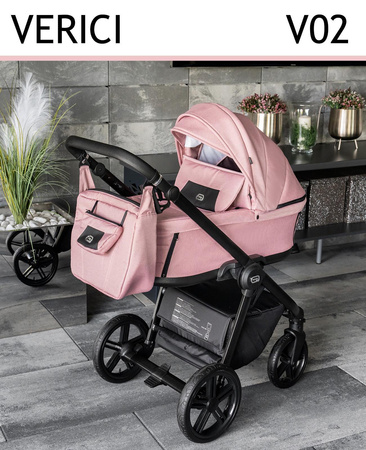 Wózek Dziecięcy Wielofunkcyjny Adbor Verici 2w1 Gondola Spacerówka + Torba + Pokrowiec + Moskitiera + Uchwyt na butelkę (kolor: V02)