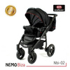 Wózek dziecięcy ADBOR NEMO 2w1 + Torba + Pokrowiec + Moskitiera (kolor: Lena-53)