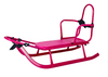 Sanki metalowe Adbor Piccolino Standard z oparciem i pasami kolor: Różowy