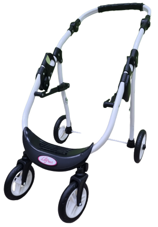 Wózek lalkowy ADBOR LILY Stelaż SPORT + Torebka + Koszyk (kolor: Ls-19)