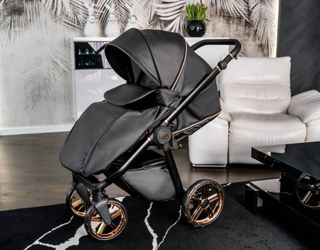 Wózek dziecięcy ADBOR OXV 3D PREMIUM 3w1 + Torba + Pokrowiec + Moskitiera + Fotelik CAPRI (kolor: ECO-05)