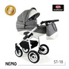 Wózek dziecięcy ADBOR NEMO 2w1 + Torba + Pokrowiec + Moskitiera (kolor: ST-18)