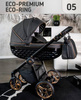Wózek dziecięcy ADBOR OXV 3D PREMIUM 3w1 + Torba + Pokrowiec + Moskitiera + Fotelik COSMO ISOFIX (kolor: ECO-05)