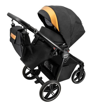 Wózek dziecięcy ADBOR FIORRO 3w1 + Torba + Pokrowiec + Moskitiera + Fotelik CAPRI (kolor: F6)
