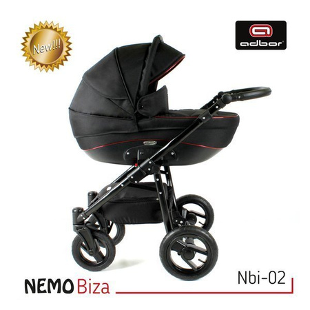 Wózek dziecięcy ADBOR NEMO 2w1 + Torba + Pokrowiec + Moskitiera (kolor: ST-19)
