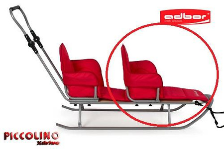 Materacyk - Podkładka Adbor do Sanek Piccolino Xdrive DUO kolor: Grafitowy