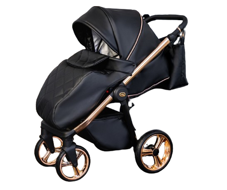 Wózek dziecięcy ADBOR LORETTO LUX STARS 3w1 + Torba + Pokrowiec + Moskitiera + Fotelik CAPRI (kolor: 05 - GONDOLA LUSTRZANA MIEDŹ)
